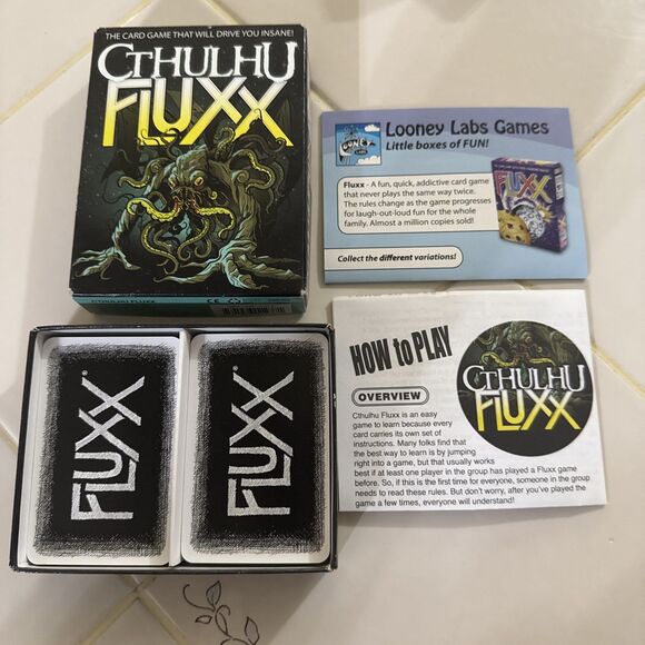 Cthulhu Fluxx Card Game by Looney Labs USA 2-6 Players Ages 13 to Adult 2012 - Picture 3 of 4